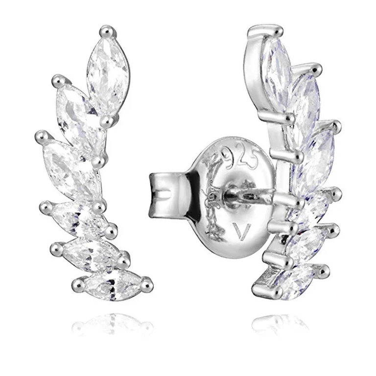 Long Sparkling Earrings with Zircons Trend 13081E000-30