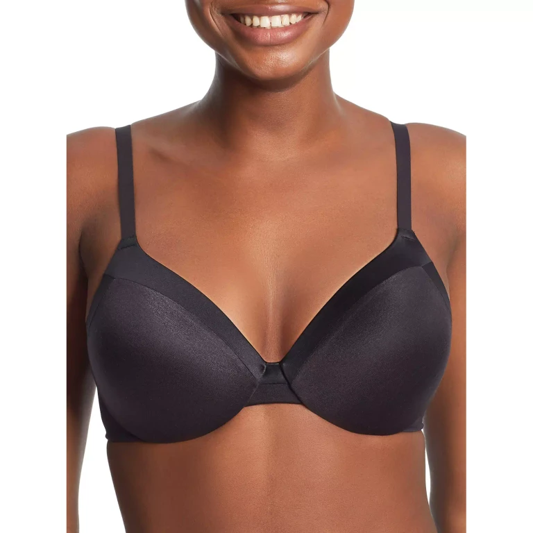 Ladies Full Coverage Cushion Wire Bra Black 34B:- Black, 34B