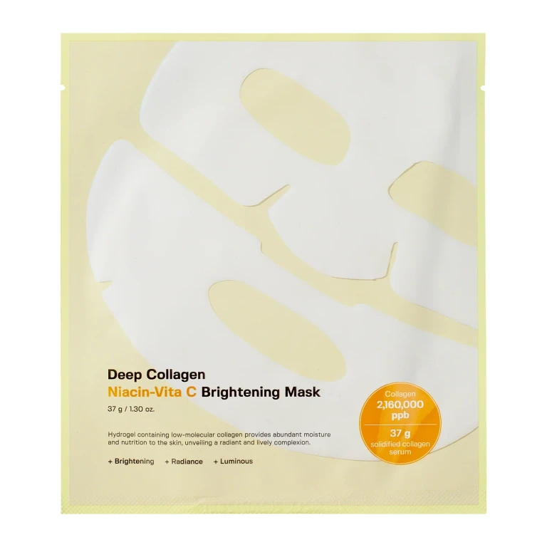 Deep Collagene Niacin Vitamina C Brightening Maschera Hydrogel Illuminante 37g — Maschera hydrogel