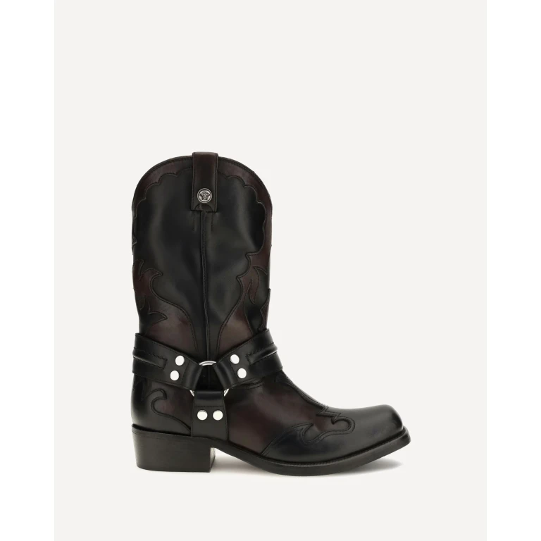 Sylvester leather Cowboy Boots Female 38