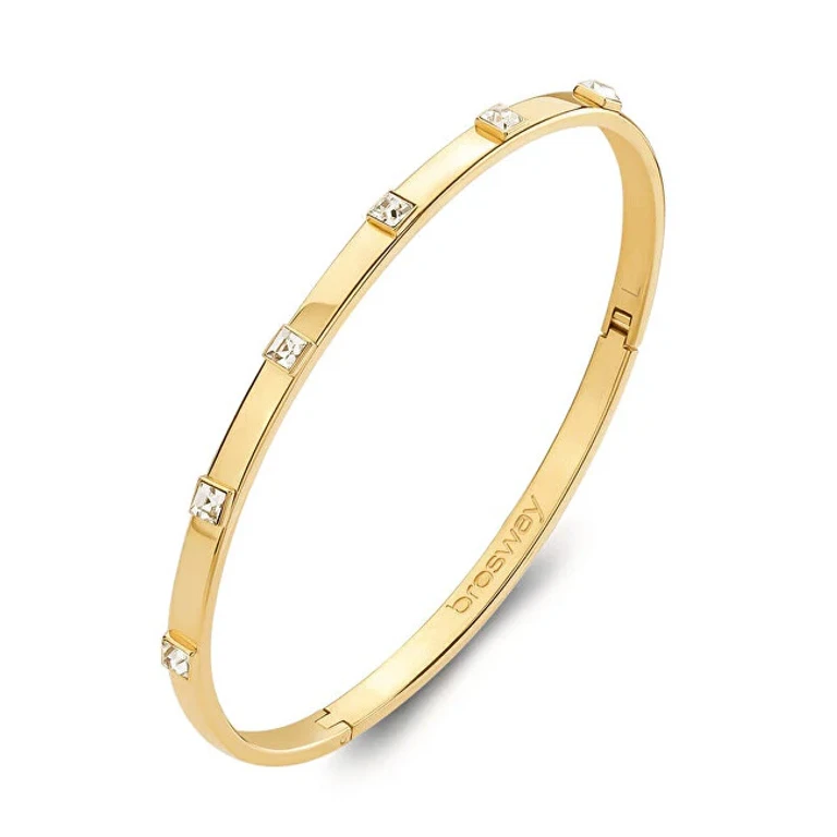 Elegant Gold Plated Solid Bracelet For Women With You BWY59