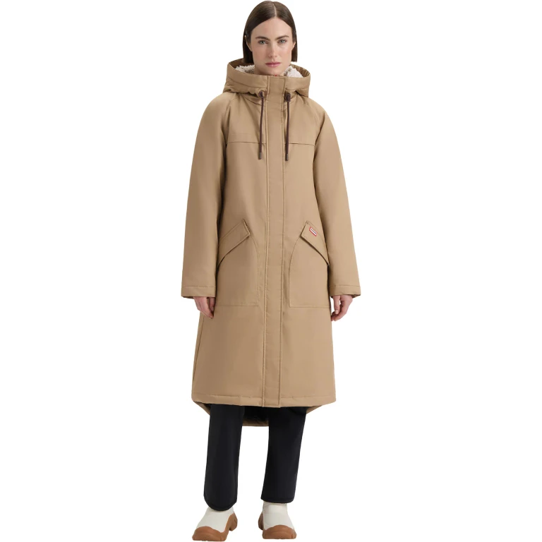Jane Cotton Canvas Long Padded Coat - Women's