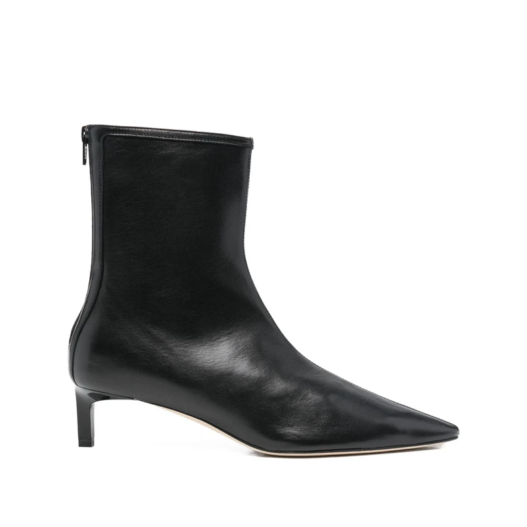 Topo Pointed Leather Bootie