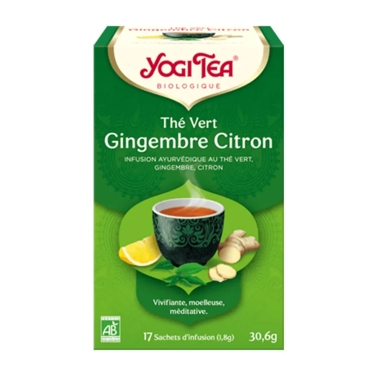 Green Tea Ginger Lemon Organic 17 Sachets