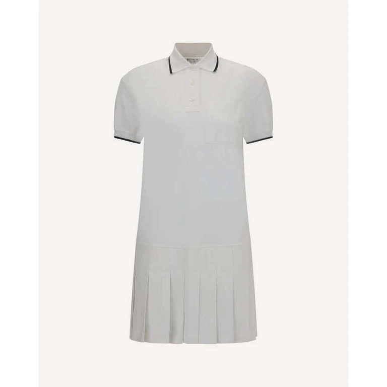 Wowhite Cotton Polo Dress