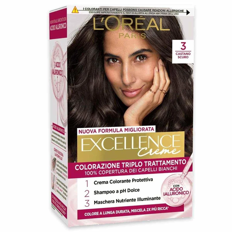 Triple Treatment Coloration Excellence N 3 Dark Brown