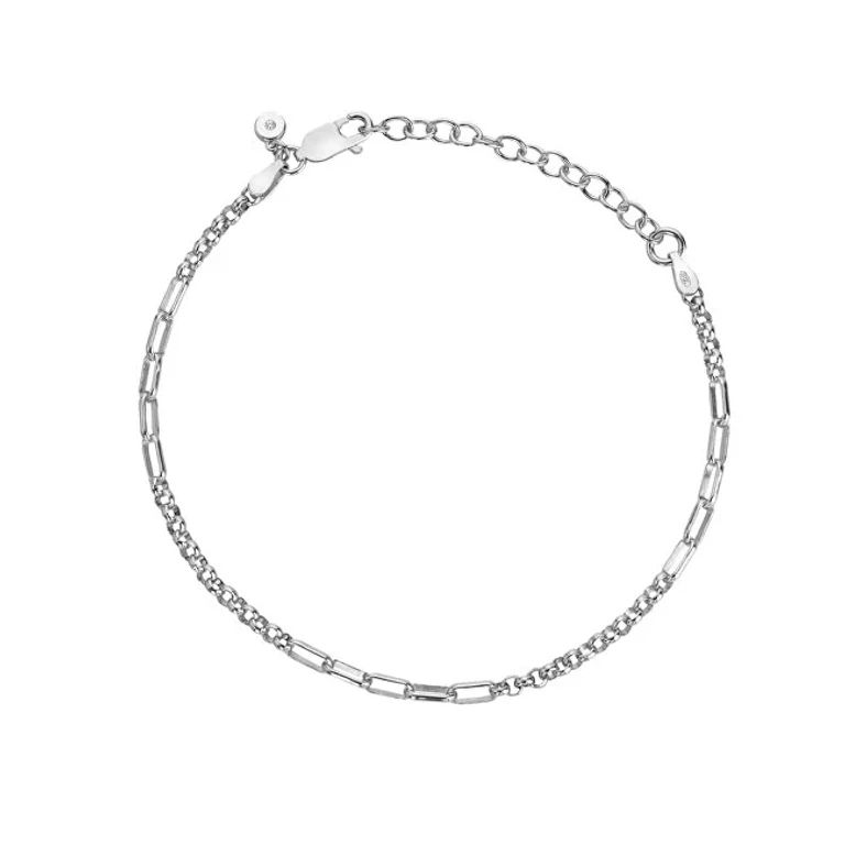 Elegante Linked Silver Bracelet Dl702