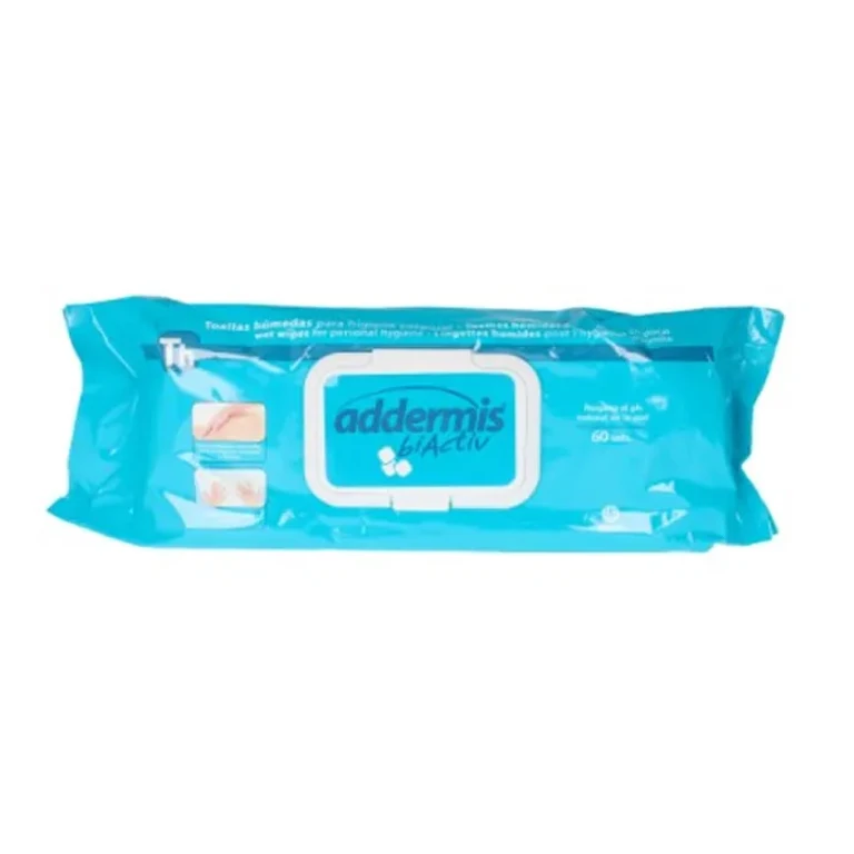 Moist wipes Indasec Addermis Biactiv for adults 60 units