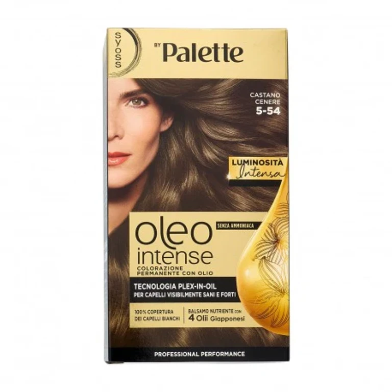Oleo Intense Ammonia-Free Permanent Coloring with Oil Ash Brown 5-54