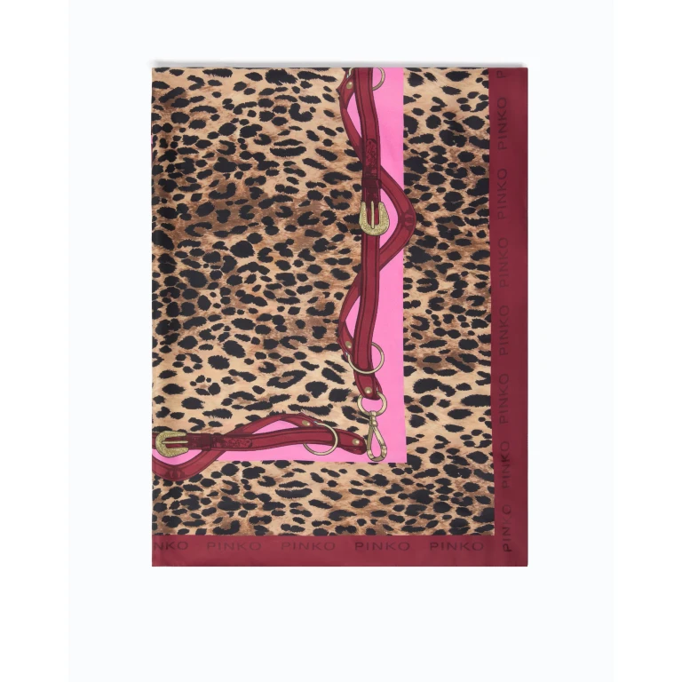 Foulard Pinko in twill di seta mista