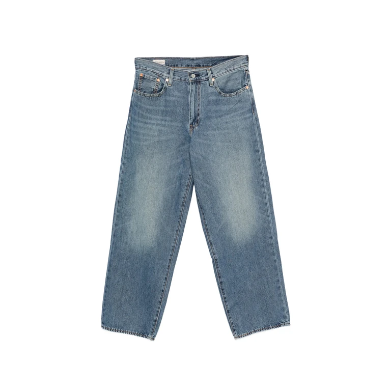Faded Straight-leg Jeans