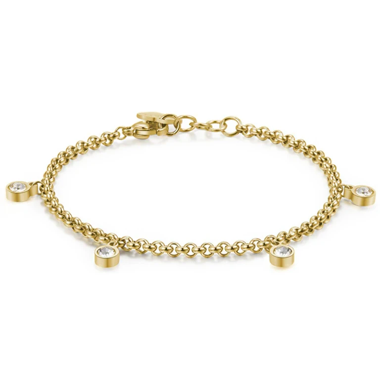 Steel Bracelet with Light Crystals Sce13