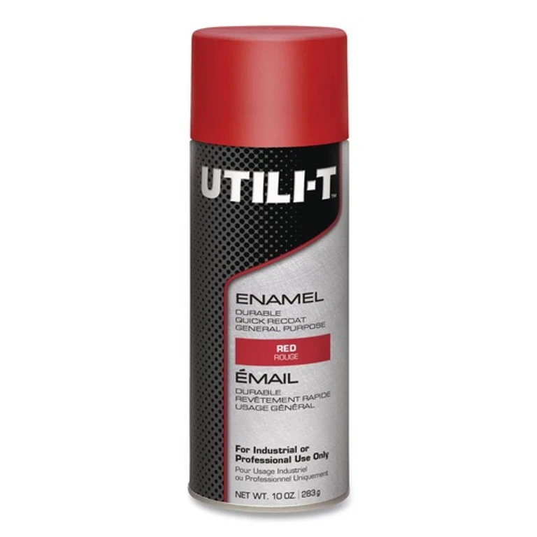 387391 UTILI-T 10 oz. Aerosol Can Spray Paint - Red (6/Carton)