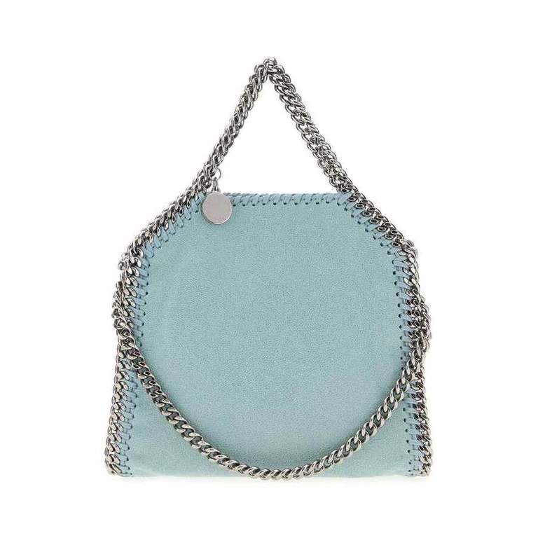 Light Blue Shaggy Deer Micro Falabella Crossbody Bag Iceblue Borse A Mano