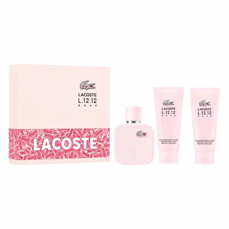 L.12.12 Rose Eau de Parfum Spray 100ml Set of 3 Pieces