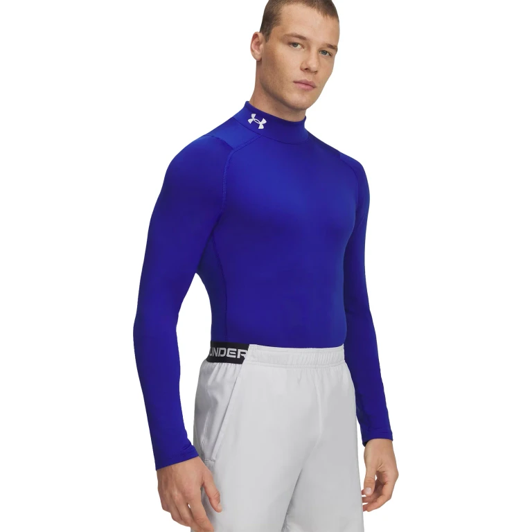 Cold Gear Fitted Mock Neck Baselayer - Men's