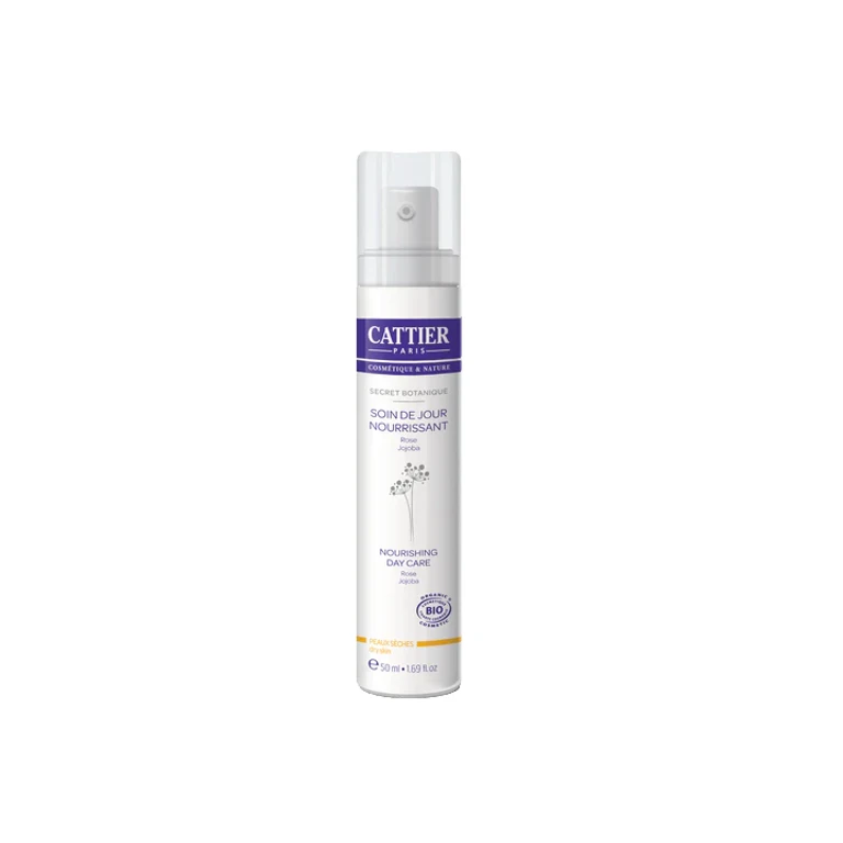 Cattier Secret Botanique Nourishing Day Care Dry & Sensitive Skin Pink Jojoba ORGANIC 50ML
