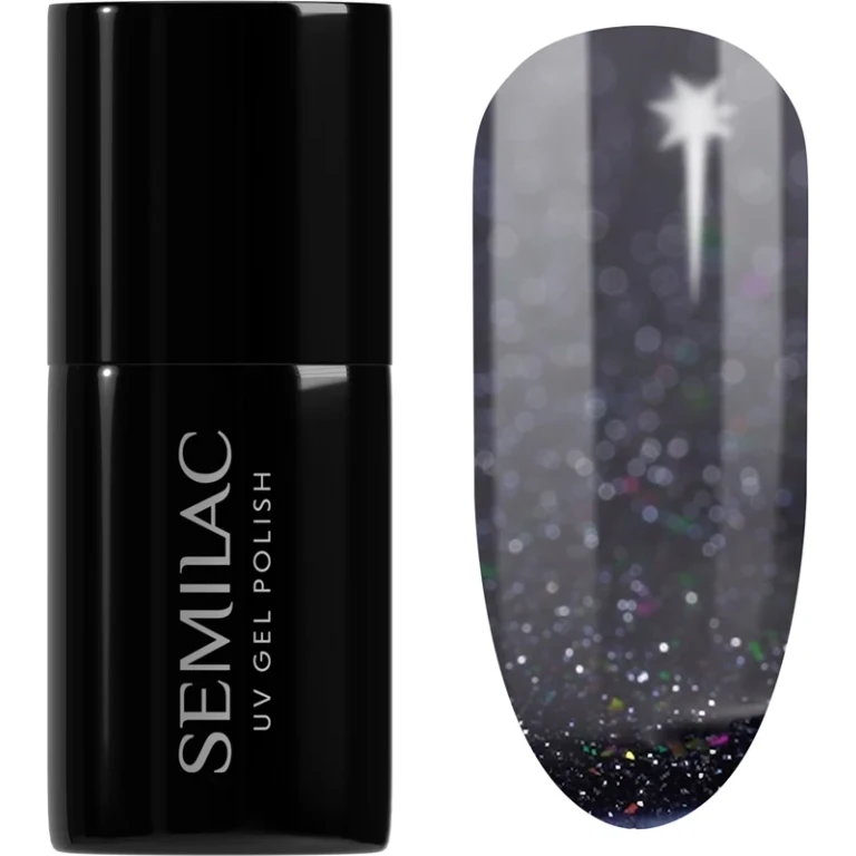 UV Hybrid Winter Collection Gel Nail Polish with UV/LED Lamp Color 611 Violet Night 7 ml