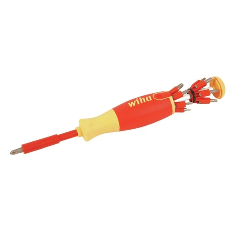 38051 14 Piece Insulated Pop-Up Slotted, Phillips, Square, Torx Bit Holder Set