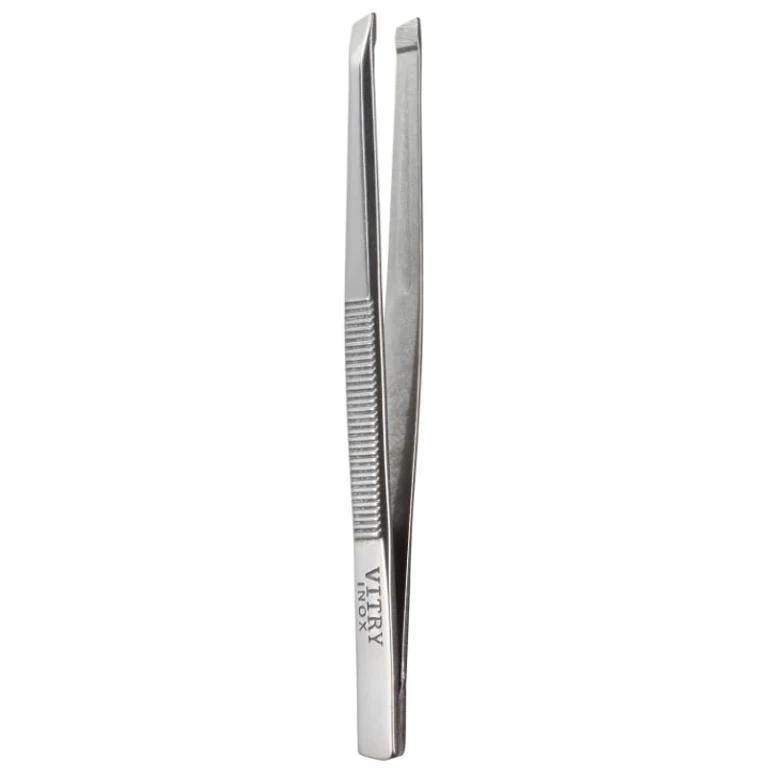 Stainless Steel Biasic Clamp Tweezers 8cm
