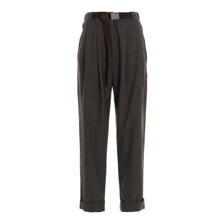 Wodark Grey Wool Trousers