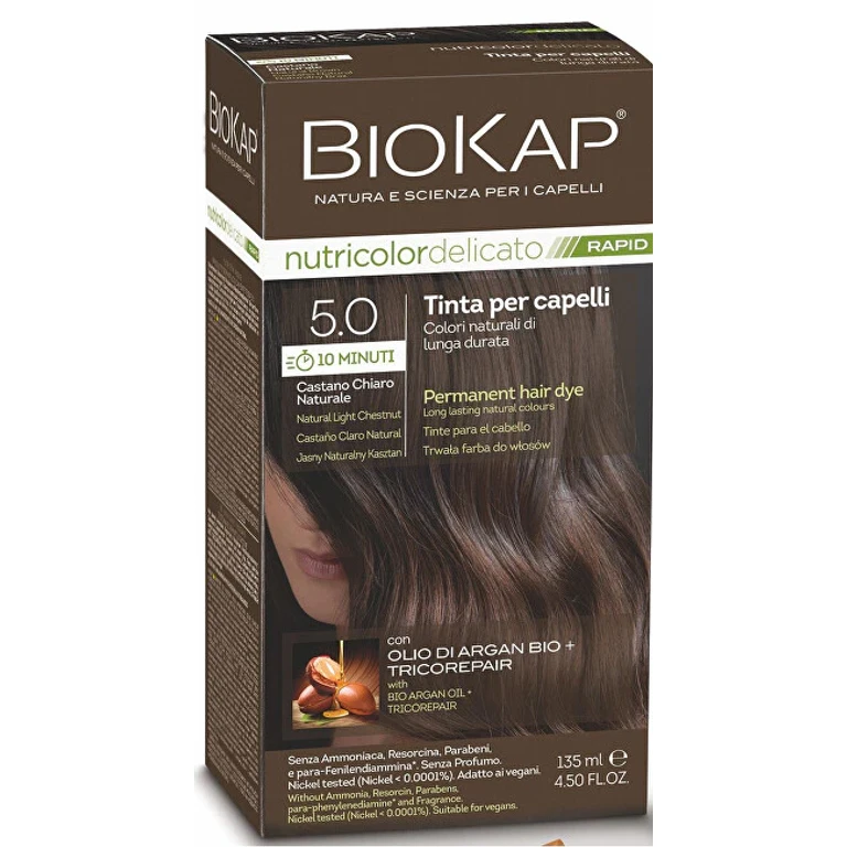 DELICATO RAPID hair dye - 5.0 Light Brown naturale 135 ml