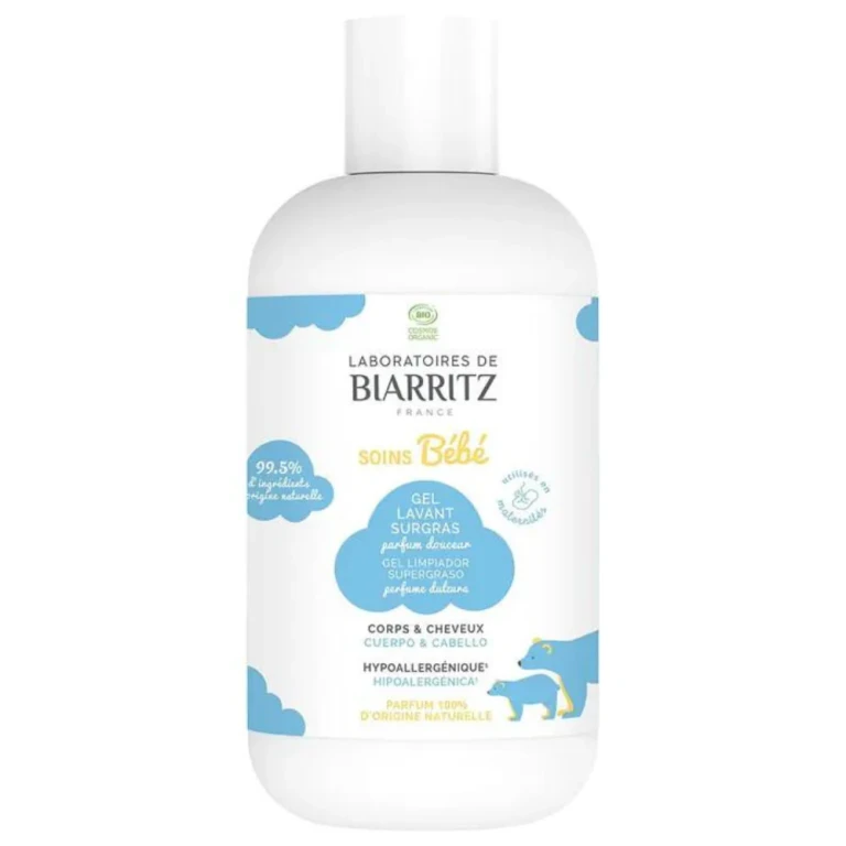 Bébé Organic Cleansing Gel Surgras Delicate Perfume Body and Hair 200ml