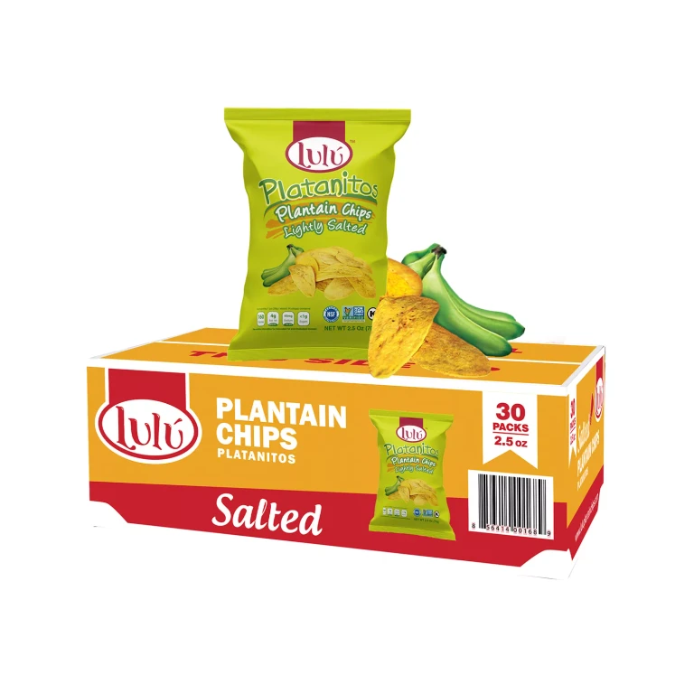 Lulu Platanitos Lightly Salted Plantain Chips, 2.5 oz., 30 pk.