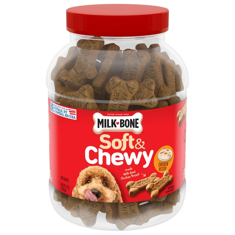 , Chicken Recipe, Soft & Chewy Dog Snacks, 37 oz.