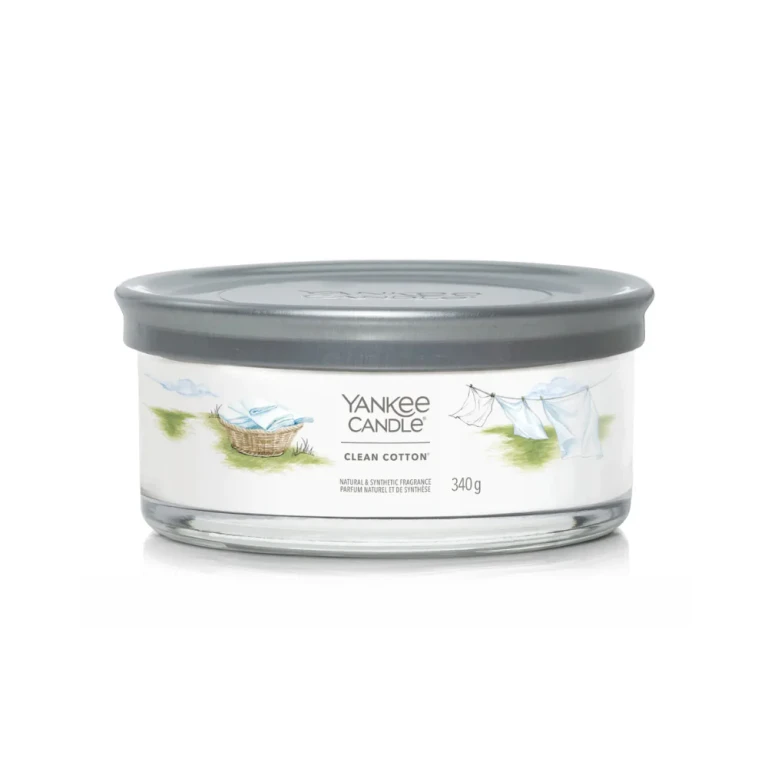 Glass candle Clean Cotton Signature (clean cotton) - 340.0 g