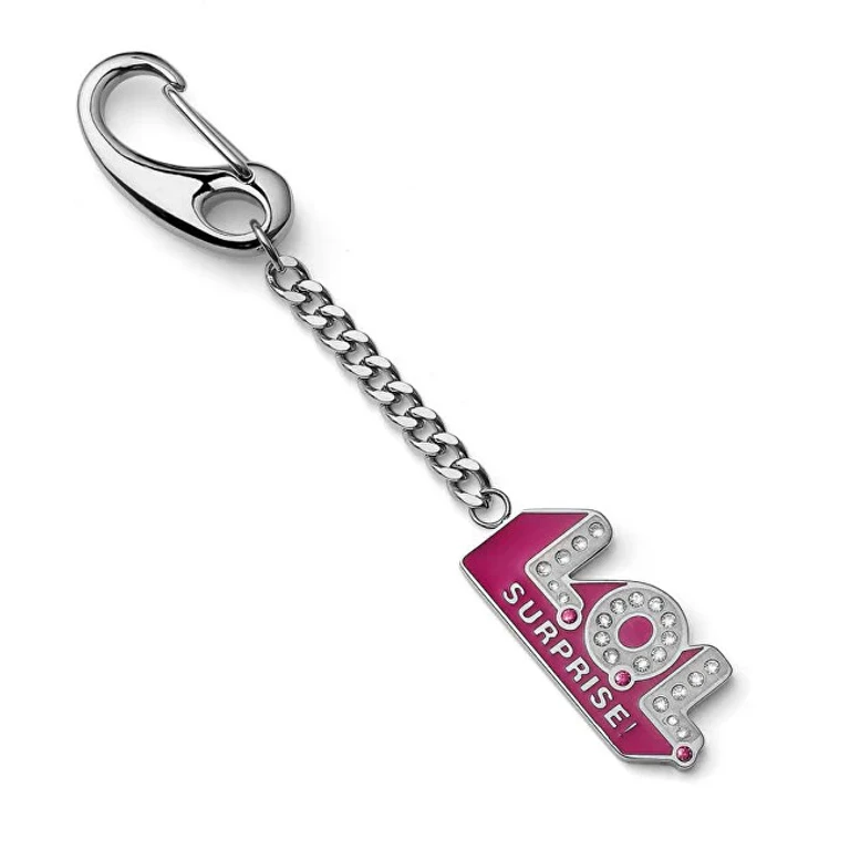 ! Steel Keychain With Lol Logo And Crystals For Girls L5010Stlol