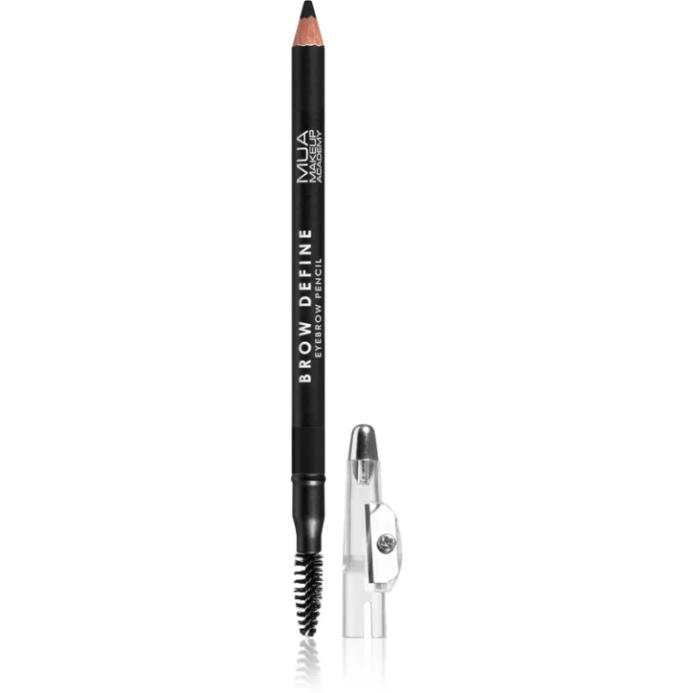 Define long-lasting eyebrow pencil with brush black color 1.2 g