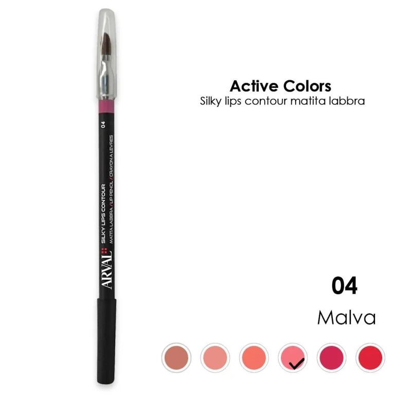 Silky contour n. 04 - mauve lip pencil - wood