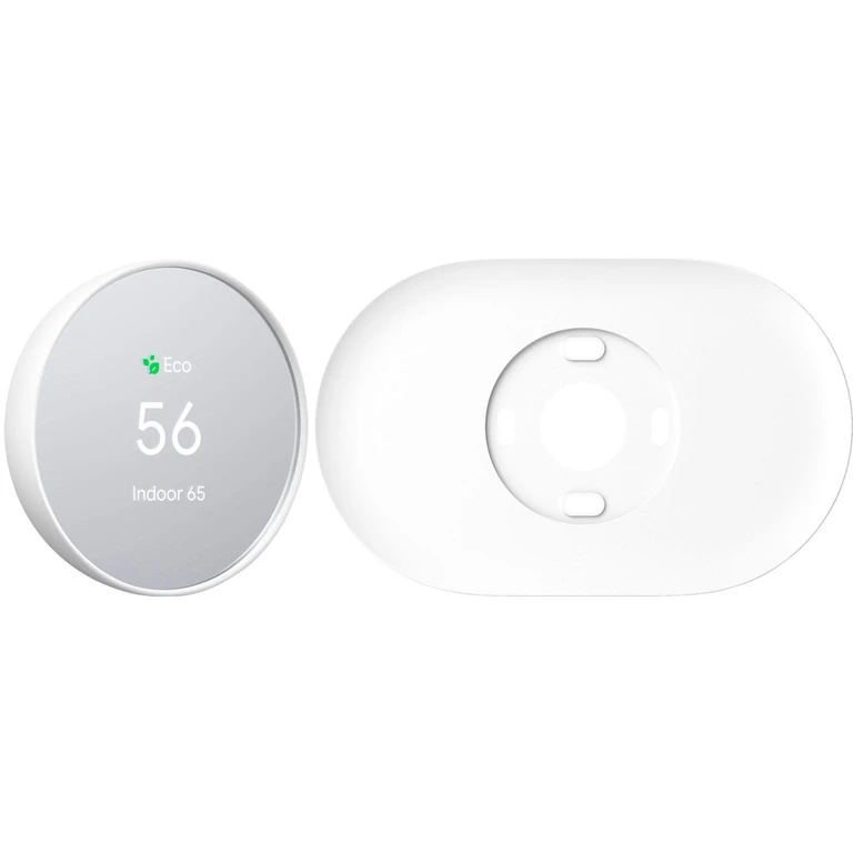 Nest Smart Thermostat with Bonus Trim Kit Snow