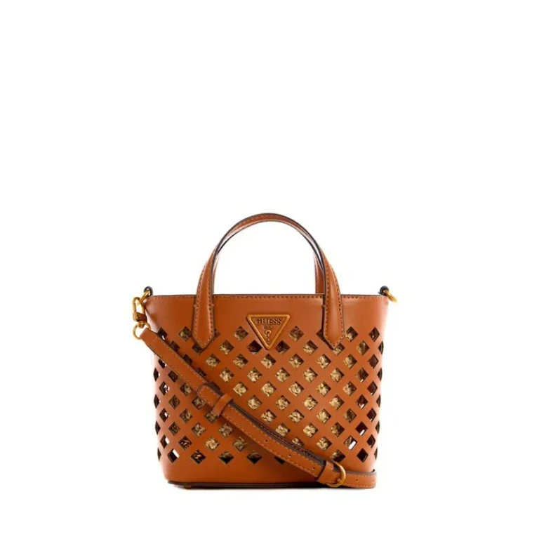 , Aqua Mini Shopper, Fabric Bag, Brown, HWVB8566750, 23 x 17 x 8 cm