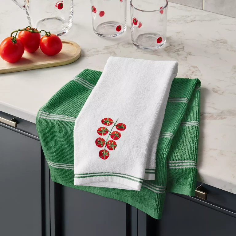 Fruit Capsules Kitchen Towel Set, 8-Pack: Tomato:- Tomato