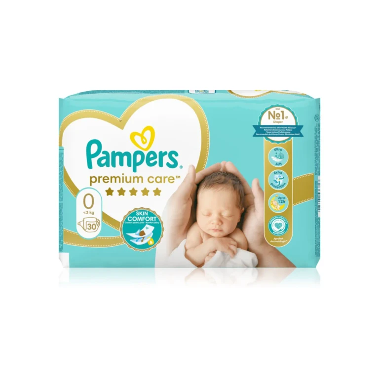 Premium Care size 0 disposable diaper < 3kg 30 pieces