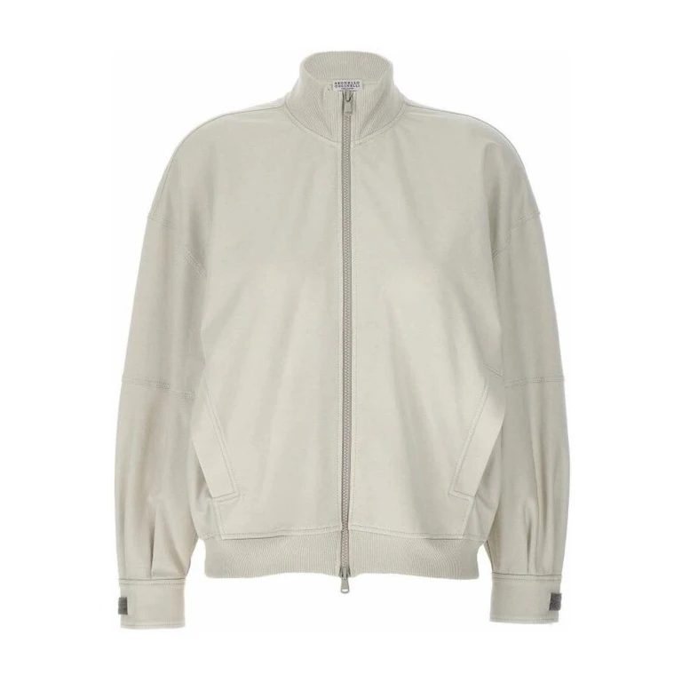 Wooff White Zip Sweater