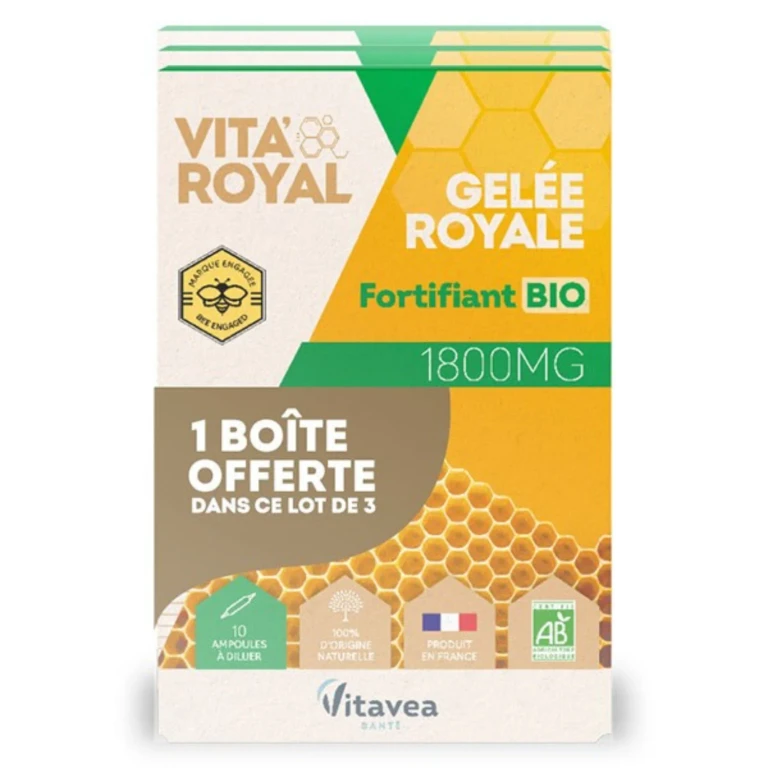 Vitavea Vita'Royal Fortifying 1800 mg bio Vitavea 10 vials Pack of 3