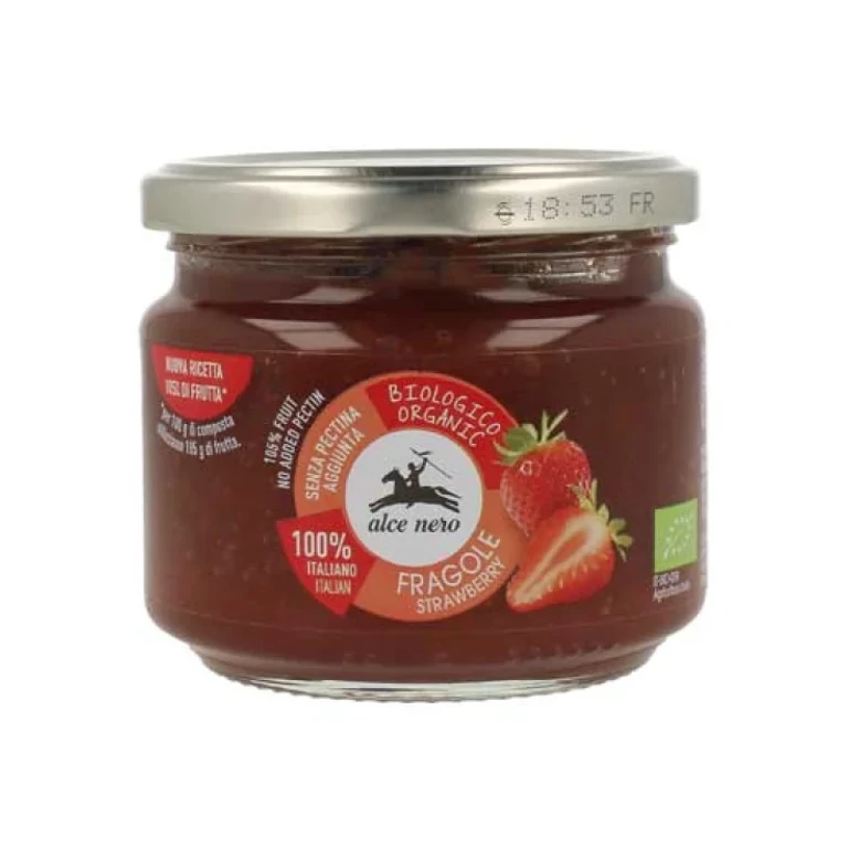 Organic Strawberry Compote spa Alce Nero 270g