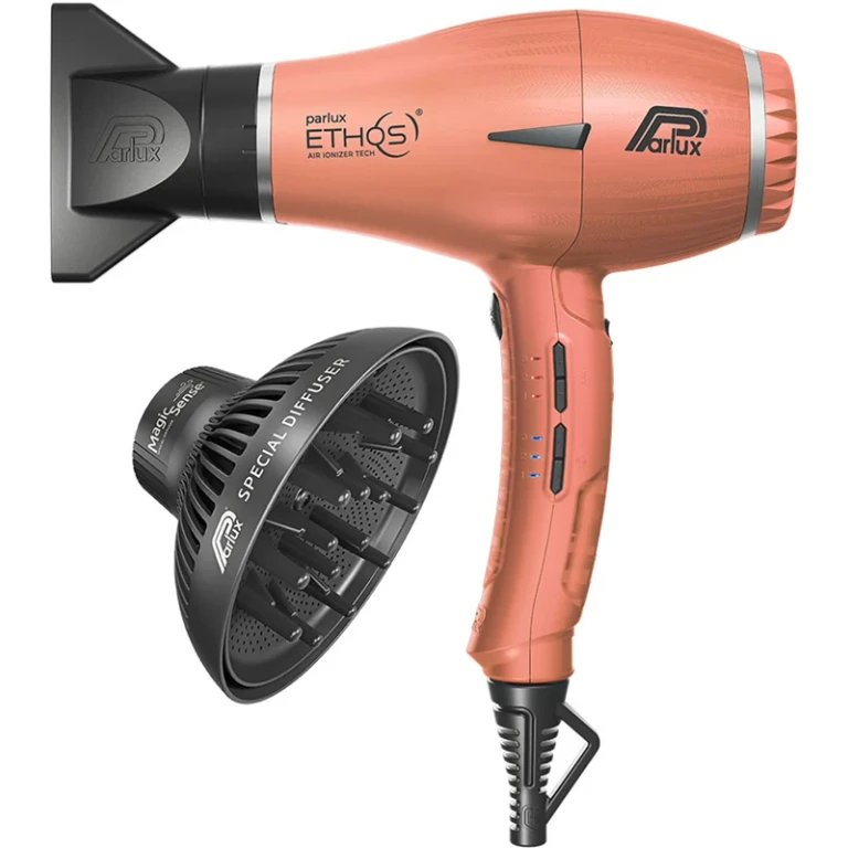 Ethos + Magic Sense professional hairdryer with ionizer + diffuser orange
