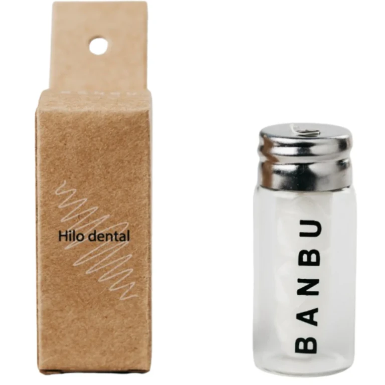Dental Floss Glass Container