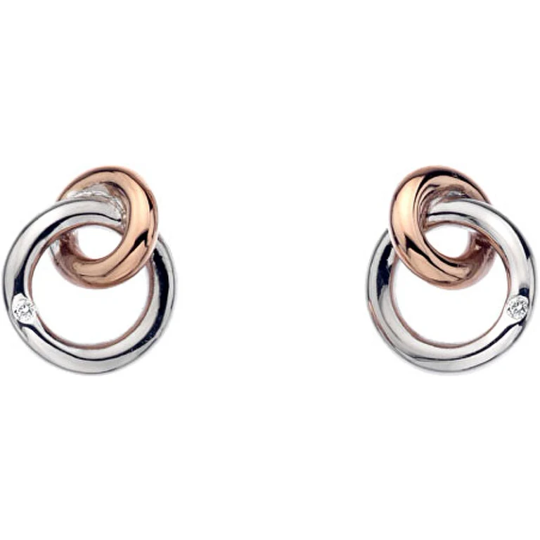 Eternity Interlocking Stud Earrings De309