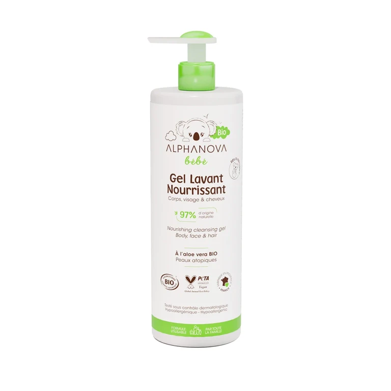 Baby Nourishing Cleansing Gel Body Face and Hair 400ml