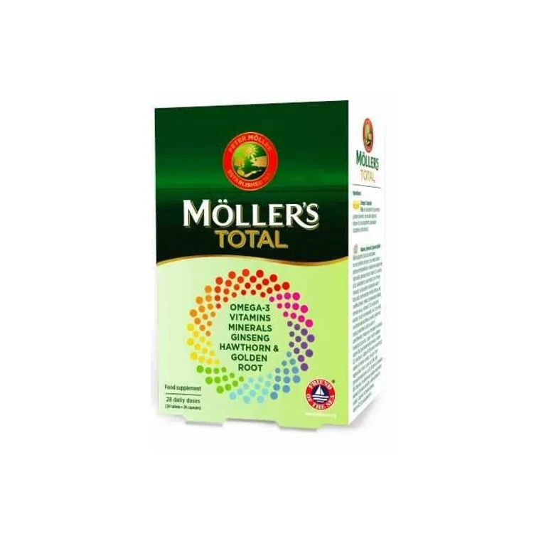 Möller's Total Multivitamins + Omega-3 (28 tablets + 28 pearls)
