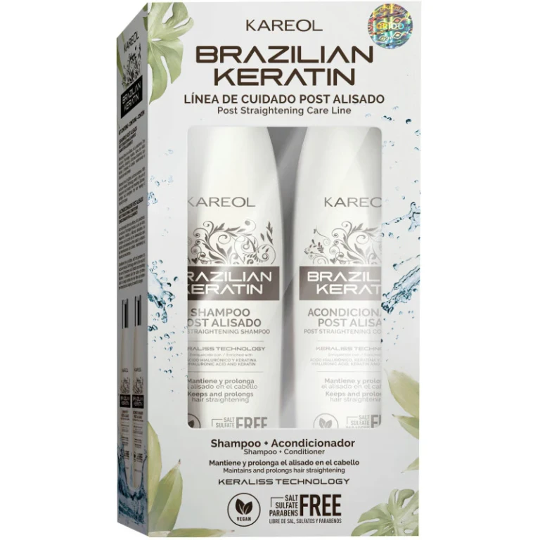 Brazilian Keratin Post Kit - Shampoo + Conditioner, 2x300