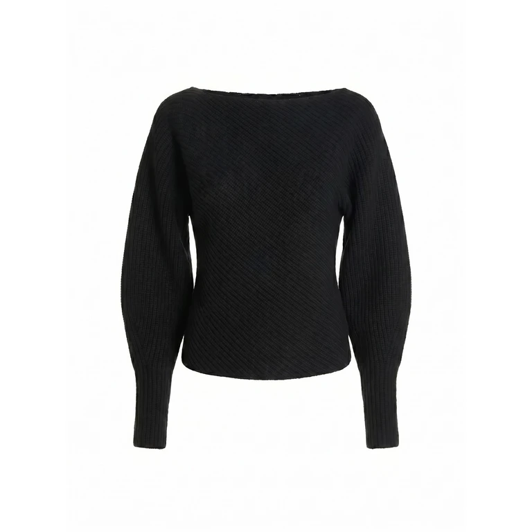Wide Boat-Neck Sweater