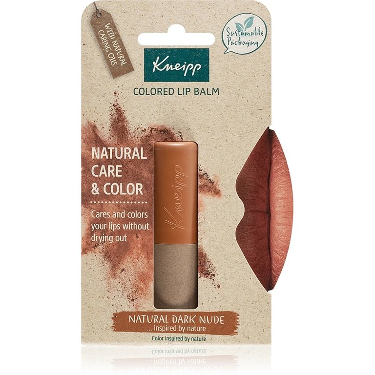 Bálsamo labial colorido Kneipp Natural Dark Nude