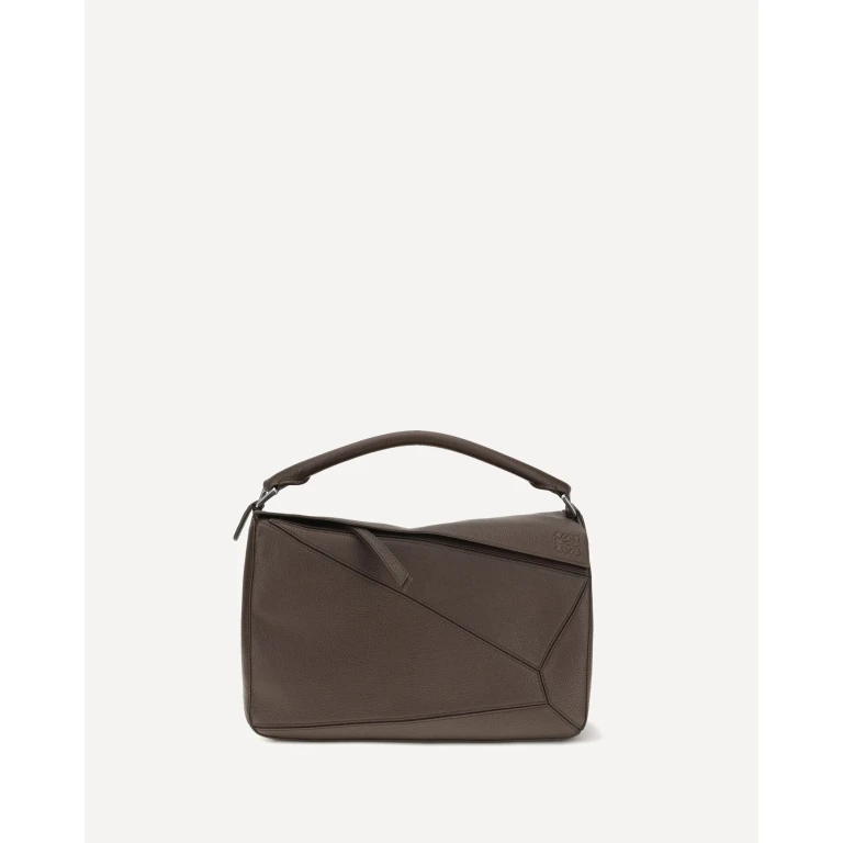 Large Puzzle Bag in garnet calfskin Male UNI