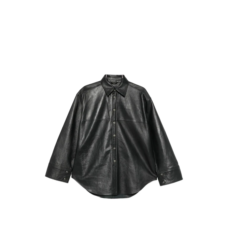 Leather Oversized Jacket